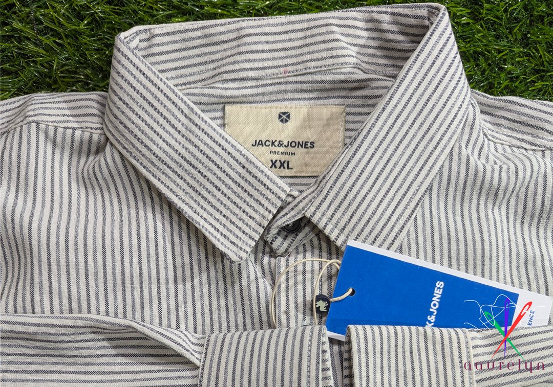 Men'z Casual Ash Stripe Shirt - aaurélyn